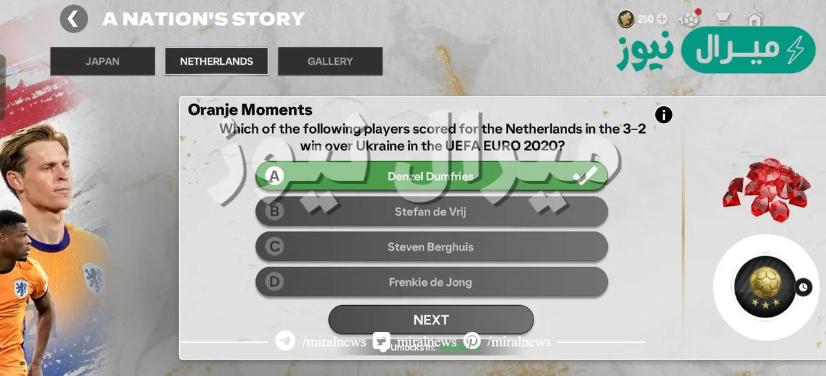 Which of the following players scored for the Netherlands in the 3-2 win over Ukraine in the UEFA