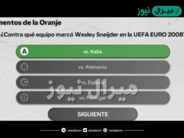 ¿Contra qué equipo marcó Wesley Sneijder en la UEFA EURO 2008?