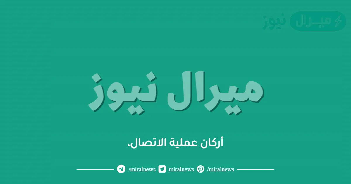 أركان عملية الاتصال،