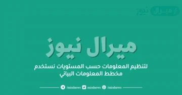 لتنظيم المعلومات حسب المستويات نستخدم مخطط المعلومات البياني