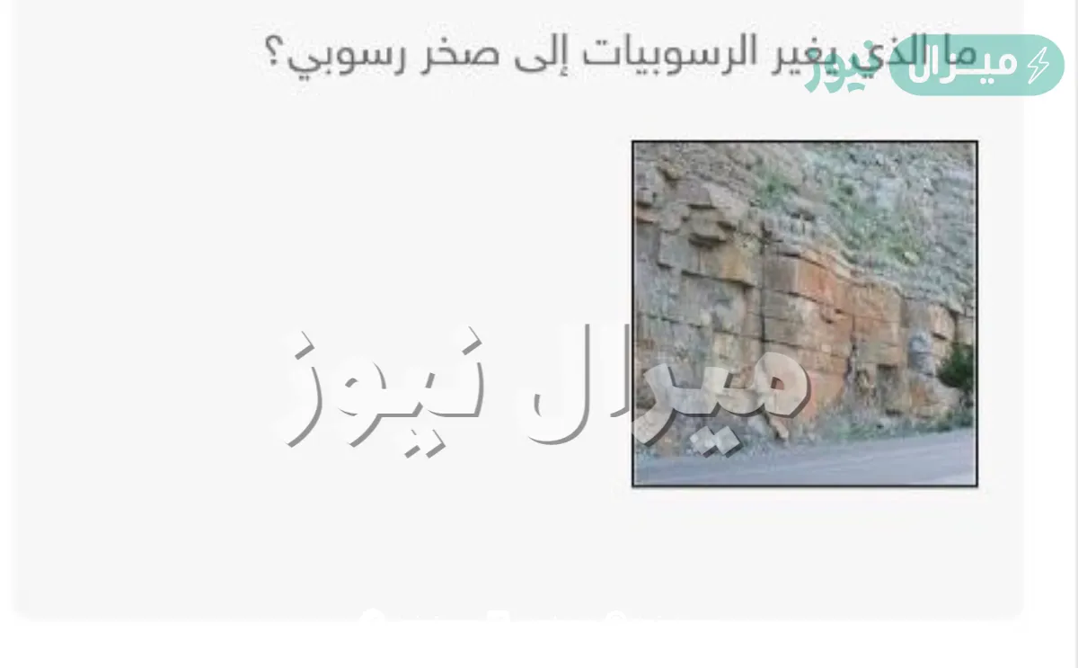 ما الذي يغير الرسوبيات إلى صخر رسوبي؟