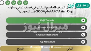 من سجل الهدف الحاسم لليابان في نصف نهائي بطولة AFC Asian Cup لعام 2004 ضد البحرين؟
