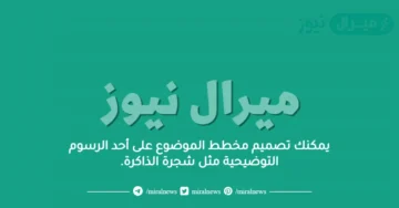 يمكنك تصميم مخطط الموضوع على أحد الرسوم التوضيحية مثل شجرة الذاكرة.