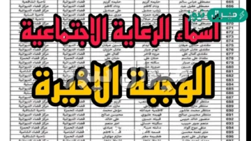 الآن استعلم عن أسماء المشمولين بالرعاية الاجتماعية الوجبة الأخيرة 2026 العراق لجميع المحافظات