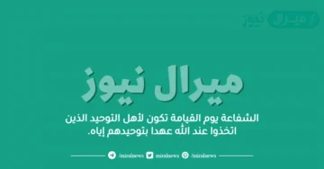 الشفاعة يوم القيامة تكون لأهل التوحيد الذين اتخذوا عند الله عهدا بتوحيدهم إياه.
