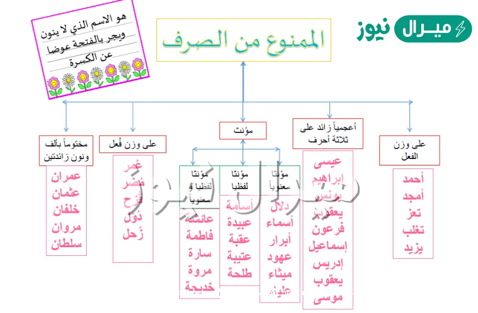حل درس الممنوع من الصرف