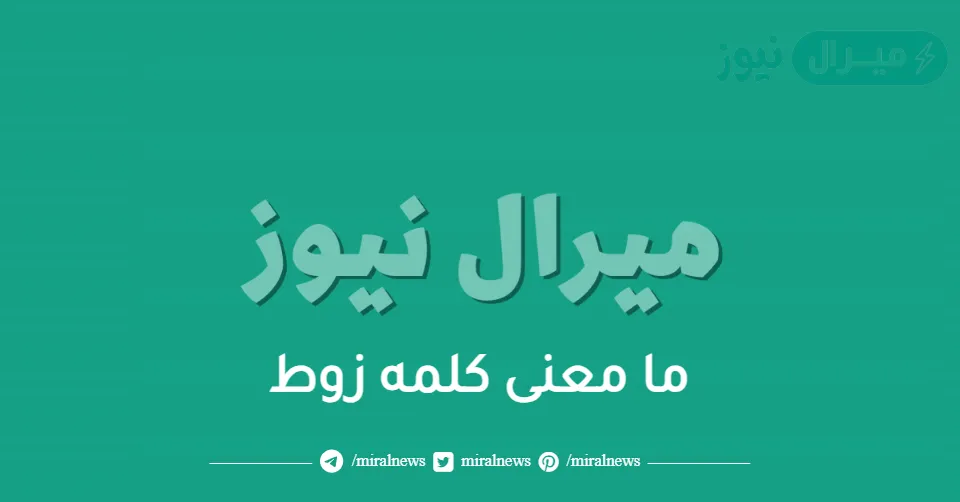 ما معنى كلمه زوط