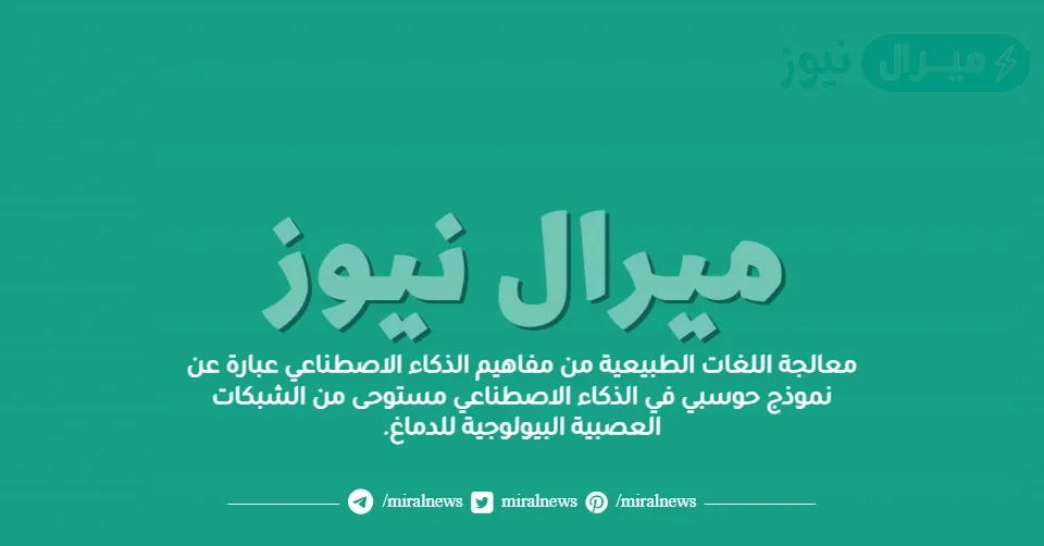 معالجة اللغات الطبيعية من مفاهيم الذكاء الاصطناعي عبارة عن نموذج حوسبي في الذكاء الاصطناعي مستوحى من الشبكات العصبية البيولوجية للدماغ.