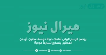 يوضح الرسم البياني أمامك حركة خمسة عدائين، أي من العدائين يتسارع تسارعأً موجباً؟