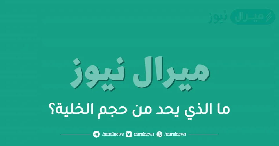 ما الذي يحد من حجم الخلية؟