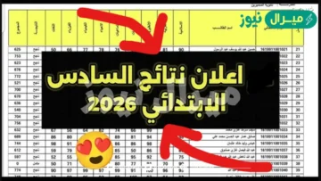 استعلام نتائج السادس الابتدائي 2026 محافظة المثنى دور اول بي دي أف عبر نتائجنا