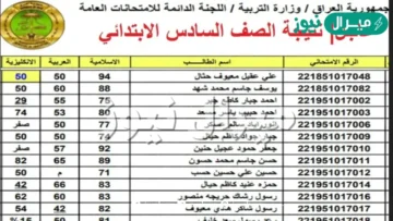 epedu.gov.iq الان معرفة نتائج السادس الاعدادي 2026 عبر موقع وزارة التربية والتعليم العراقية برقمك الامتحاني واسمك الرباعي