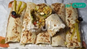 حضري شاورما الدجاج السوري في خبز الصاج في البيت بطريقة المطاعم