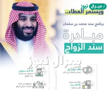 شروط أهلية سند للزواج محمد بن سلمان وخطوات التسجيل في SNAD واحصل على 20 ألف ريال