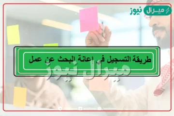 طريقة التسجيل في اعانة البحث عن عمل | شروط إعانة البحث عن عمل