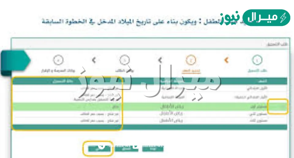 التسجيل في نظام نور للطلاب المستجدين الصف الأول الابتدائي ورياض الأطفال