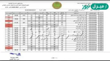 رابط استخراج نتيجة الصف السادس الاعدادي العراق بالرقم الامتحانات
