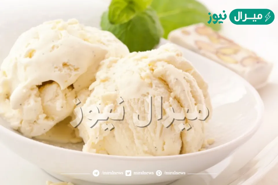 طريقة عمل أيس كريم الفانيليا بالمنزل بدون ماكينة مثل الجاهز