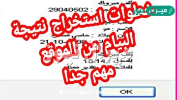 كيفية معرفة نتيجة البيام
