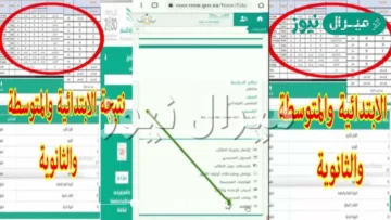 نتائج نظام نور برقم الهوية والسجل المدني ورابط استعلام نتائج الطلاب بنظام نور Noor results