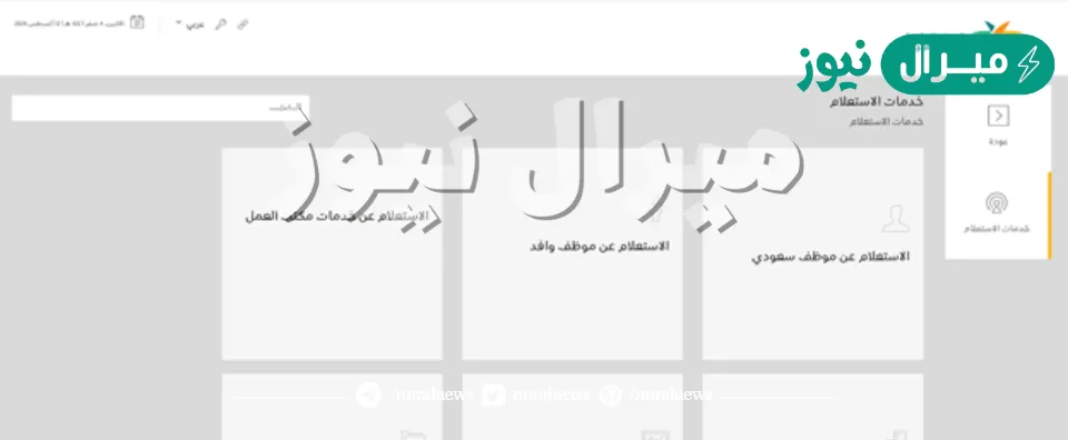 الاستعلام عن وافد برقم الاقامه عبر وزارة الموارد البشرية