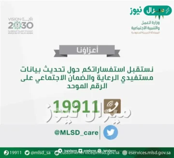 رقم الضمان الاجتماعي الموحد المجاني للاستفسارات وتقديم الاعتراضات