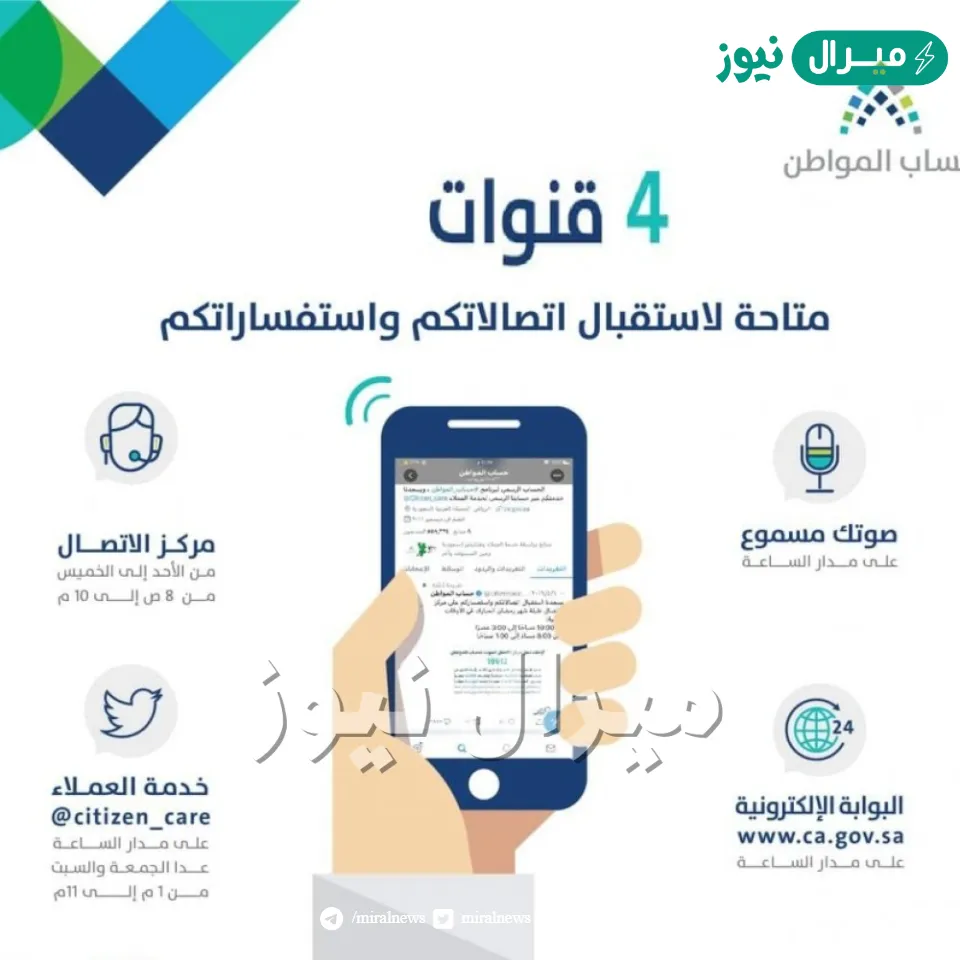 ما هو رقم الهاتف حساب المواطن المجاني الموحد وما خطوات التسجيل في البرنامج؟
